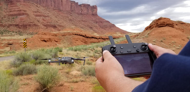 Drone footage outside Moab, UT
